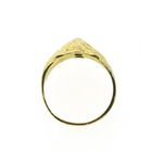 Image 3 of Gold ring of a lion's head with zirconia