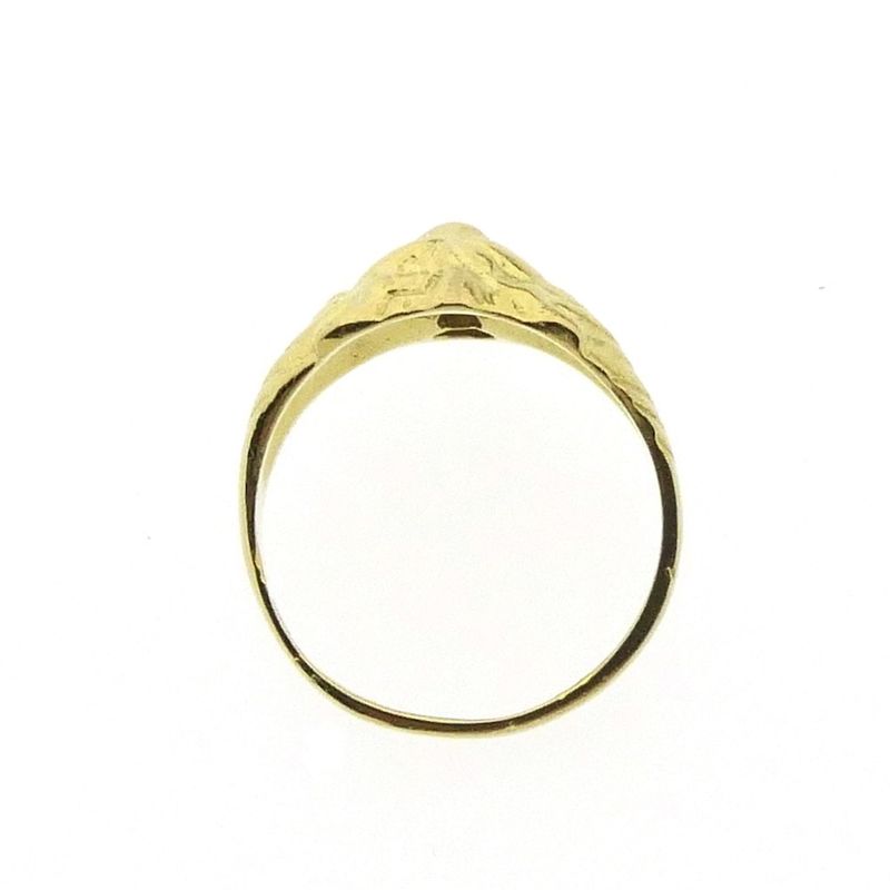 Image 3 of Gold ring of a lion's head with zirconia