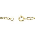 Image 4 of Gold subtle Figaro link bracelet | 21 cm