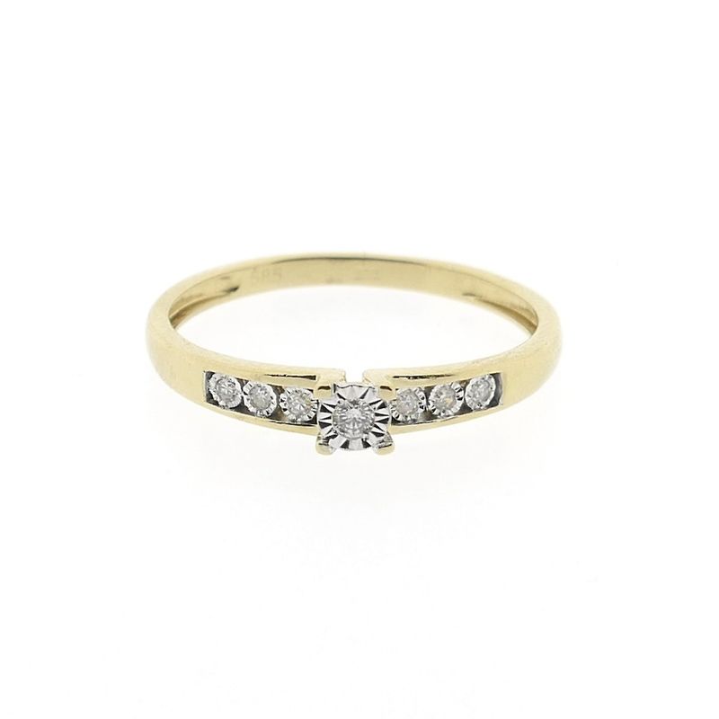 Image 6 of Gold ring with diamond | 0.27 ct.