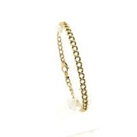 Solid gold gourmet link bracelet