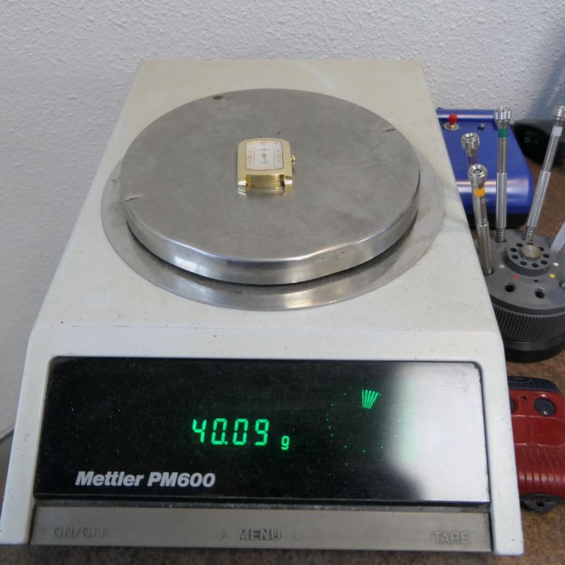 Image 15 of Baume Mercier Hampton; Automatic 18k gold watch