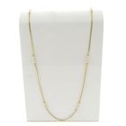 Image 1 of Long Venetian link necklace with pearls | 90.5 cm