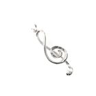Image 2 of Silver charm; G-clef
