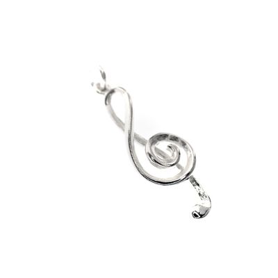 Silver charm; G-clef Image 2 of Silver charm; G-clef