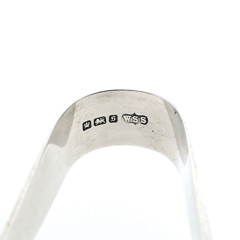 Image 5 of English silver sugar tongs with bird feet | Vintage