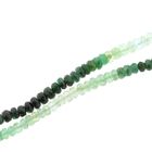 Image 6 of Emerald bead necklace with gold clasp