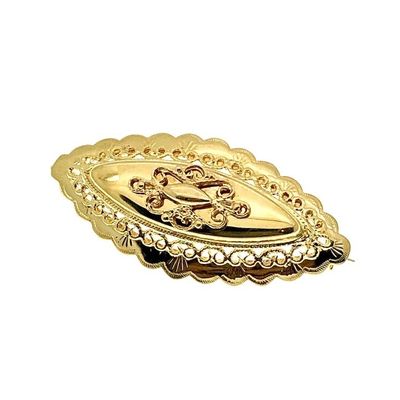 Image 1 of Antique gold oval brooch
