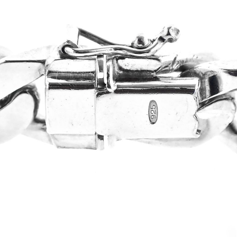 Image 2 of Silver gourmet link bracelet with engraving plate