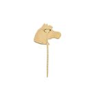 Image 4 of Gold lapel pin; Horse head