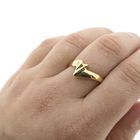 Image 6 of Gold ring with diamond 0.01 ct.