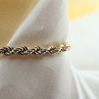 Image 2 of Gold twisted link bracelet | 20.5 cm