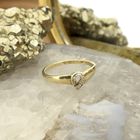 Image 2 of Golden fantasy ring with diamond | 0.005 ct.