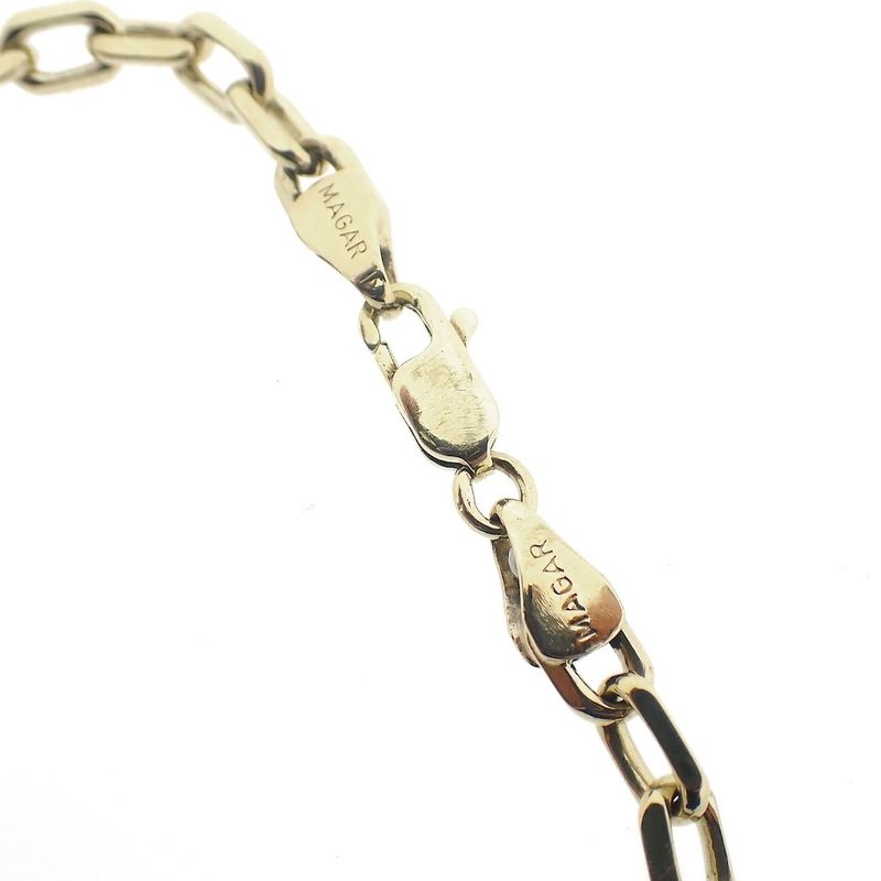 Image 4 of Gold anchor link bracelet | 20.5 cm
