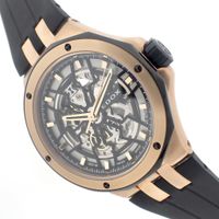 Edox Delfin Mecano 'Skeleton'; Automatic men's watch