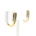 Image 5 of Gold stud earrings with diamond 0.06 ct.