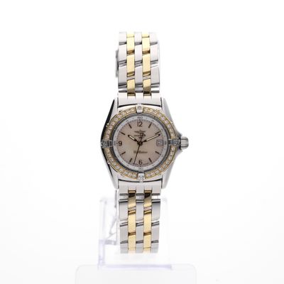 Breitling Callistino 'Mother of Pearl' D52045; 18k gold/steel women's watch with diamonds Image 1 of Breitling Callistino 'Mother of Pearl' D52045; 18k gold/steel women's watch with diamonds