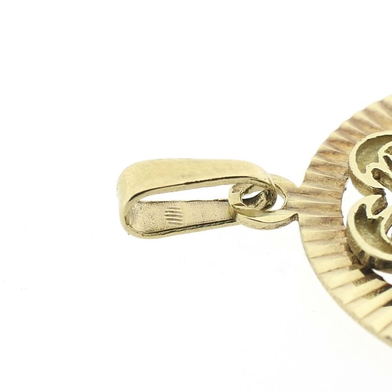 Image 5 of Gold zodiac sign pendant; Cancer