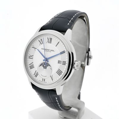 Image 2 of Raymond Weil Maestro 'Moon Phase' 2239-STC-00659; Automatic men's watch with moon phase