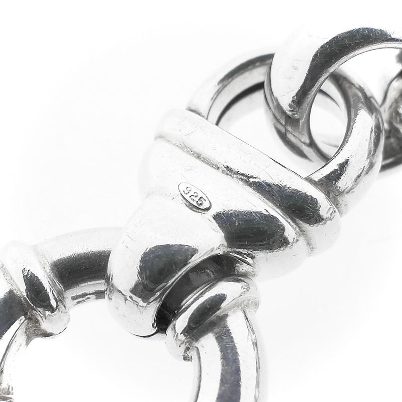 Image 5 of Silver robust jasseron link bracelet | 19.5 cm
