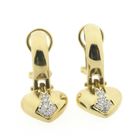 Image 9 of Gold earrings with diamond; 0.24 ct.