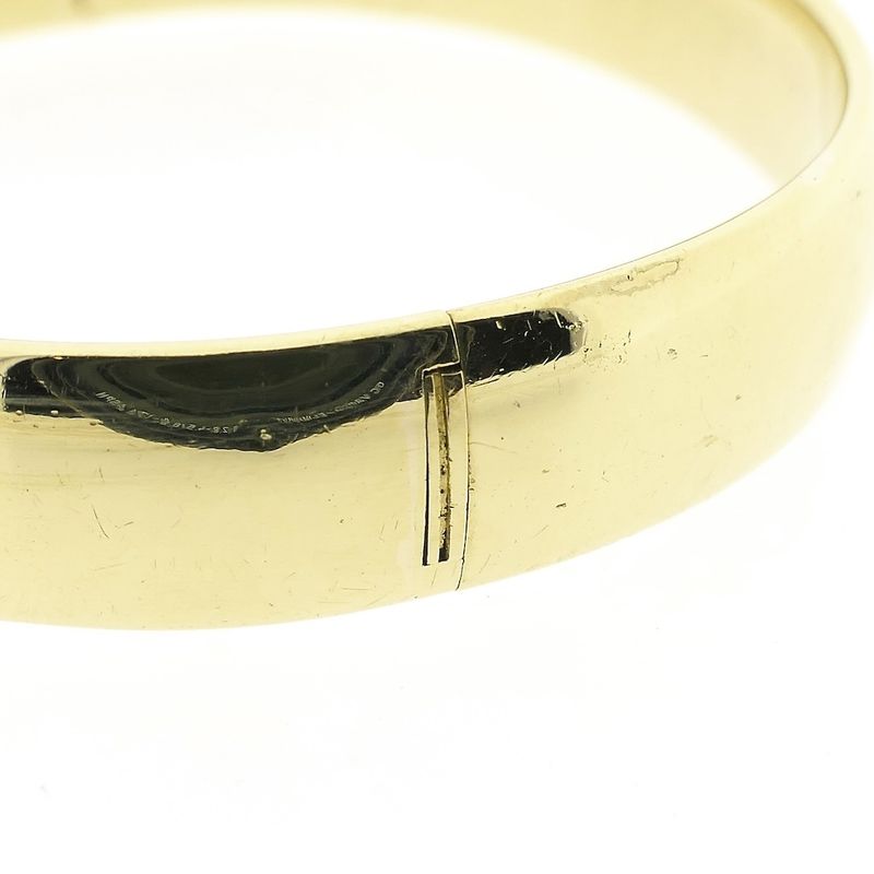 Image 7 of Gold wide slave bracelet | Ø 60mm