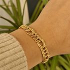 Image 10 of Golden Prince of Wales link bracelet