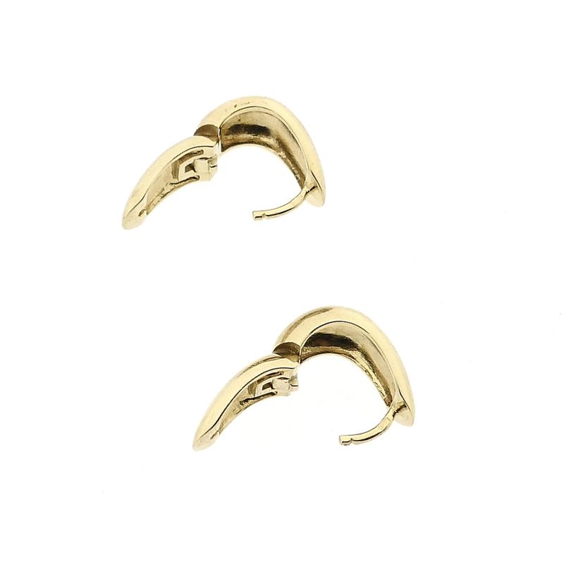 Image 10 of 14 Karat Gold Teardrop Earrings