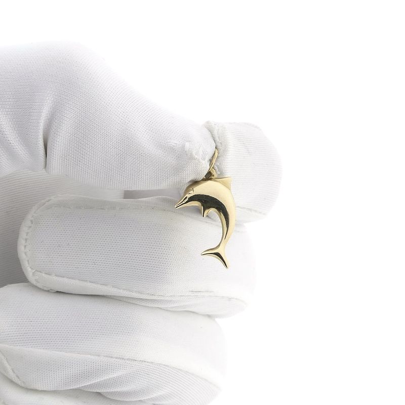 Image 10 of Golden dolphin pendant