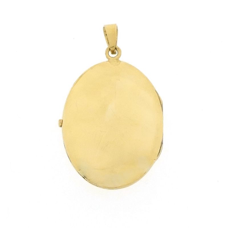 Image 6 of Vintage gold floral locket pendant