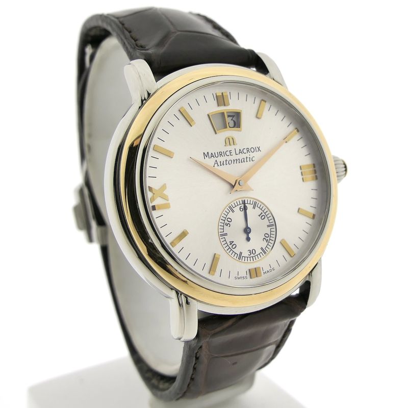 Image 3 of Maurice Lacroix Masterpiece 'Grand Guichet'; Automatic 18k gold/steel men's watch