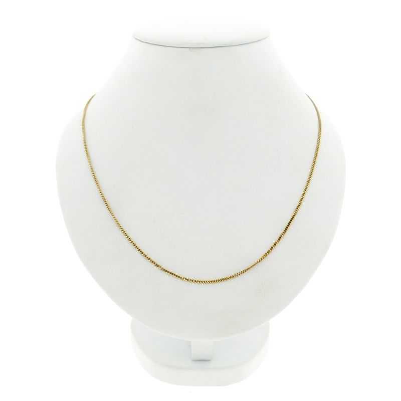 Image 7 of Gold thin gourmet link chain