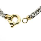 Image 6 of Bicolor gourmet link necklace; Choker