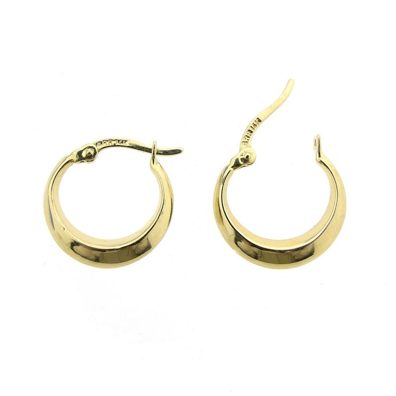Image 5 of Gold subtle earrings | Ø 16.0 mm