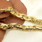 Image 2 of Two-tone gold fantasy/gourmet link bracelet