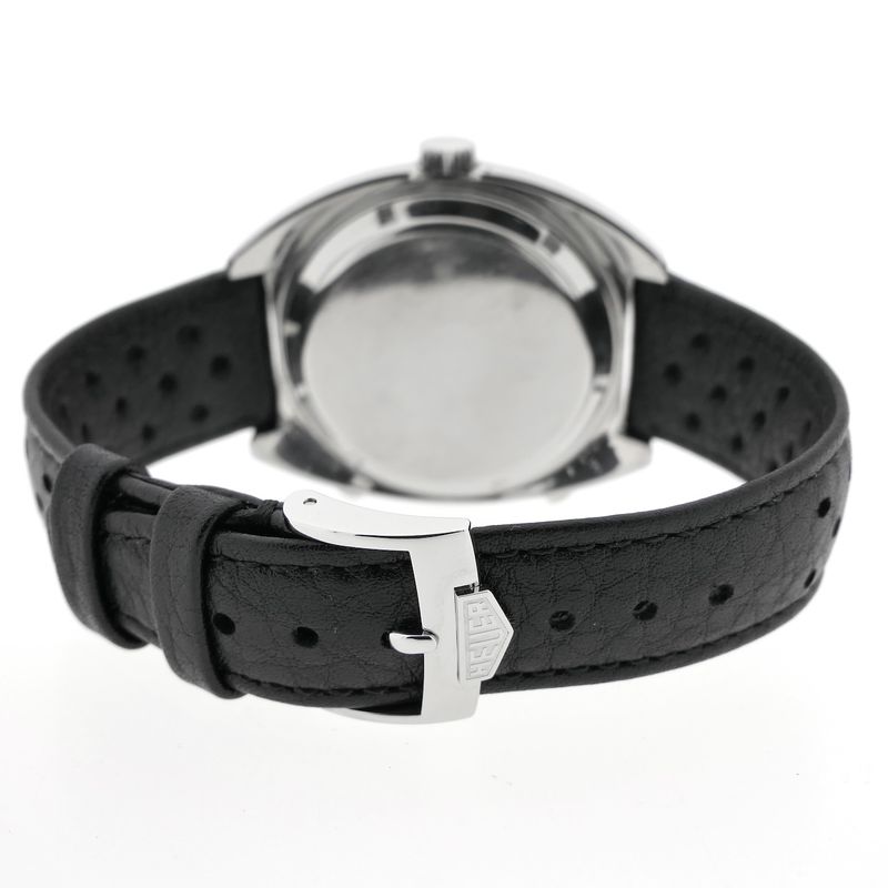 Image 10 of Heuer Autavia 1163 'Jo Siffert'; Vintage chronograph men's watch