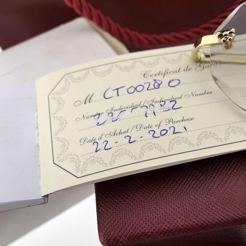 Image 14 of Cartier sunglasses - Panthere; CT0028O - 56-16-140 - Incl. original Cartier box and papers