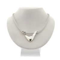Silver necklace with pendant | 43.5 cm
