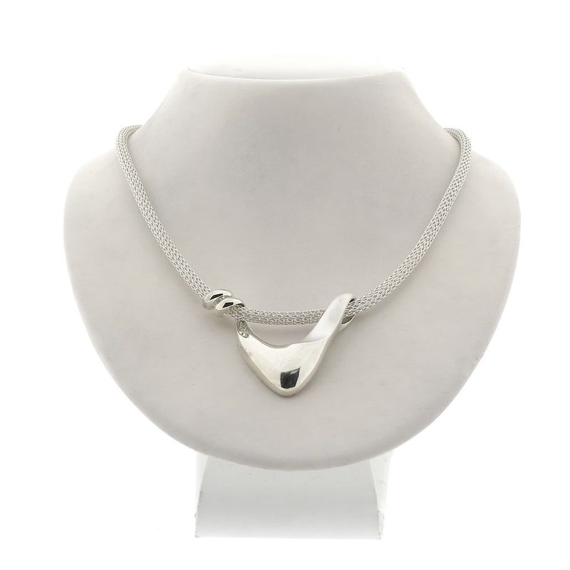 Image 1 of Silver necklace with pendant | 43.5 cm