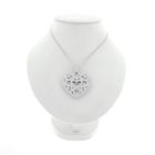 Image 7 of White gold heart pendant with diamonds; 0.815 ct.