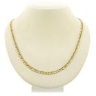 Image 1 of Two-tone gold navy link necklace; Men | 61 cm