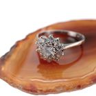 Image 8 of Silver entourage ring with zirconia