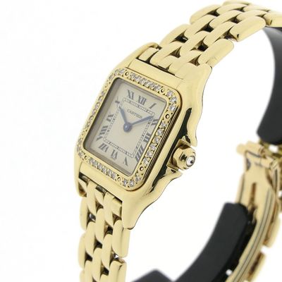Image 2 of Cartier Panthère; 18k gold ladies' watch with diamonds