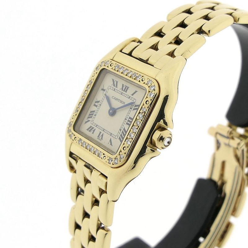 Image 2 of Cartier Panthère; 18k gold ladies' watch with diamonds