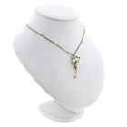 Image 5 of Gold Pendant with Baroque Pearl & Diamond; 14kt; 0.08 ct