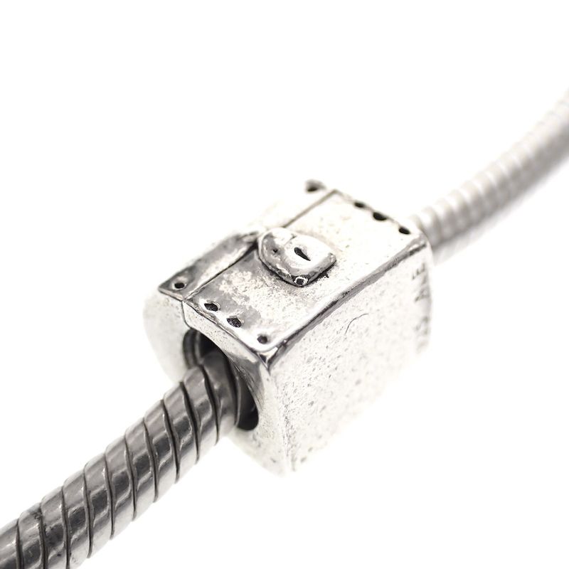 Image 2 of Pandora charm; Silver; Treasure Chest Charm