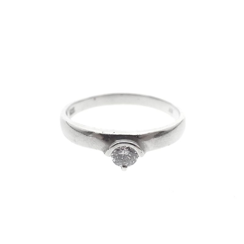 Image 6 of Silver ladies ring with zirconia