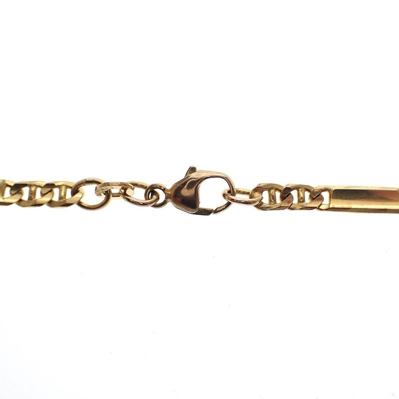 Image 5 of 8-karat closed Figaro link chain | 42 cm