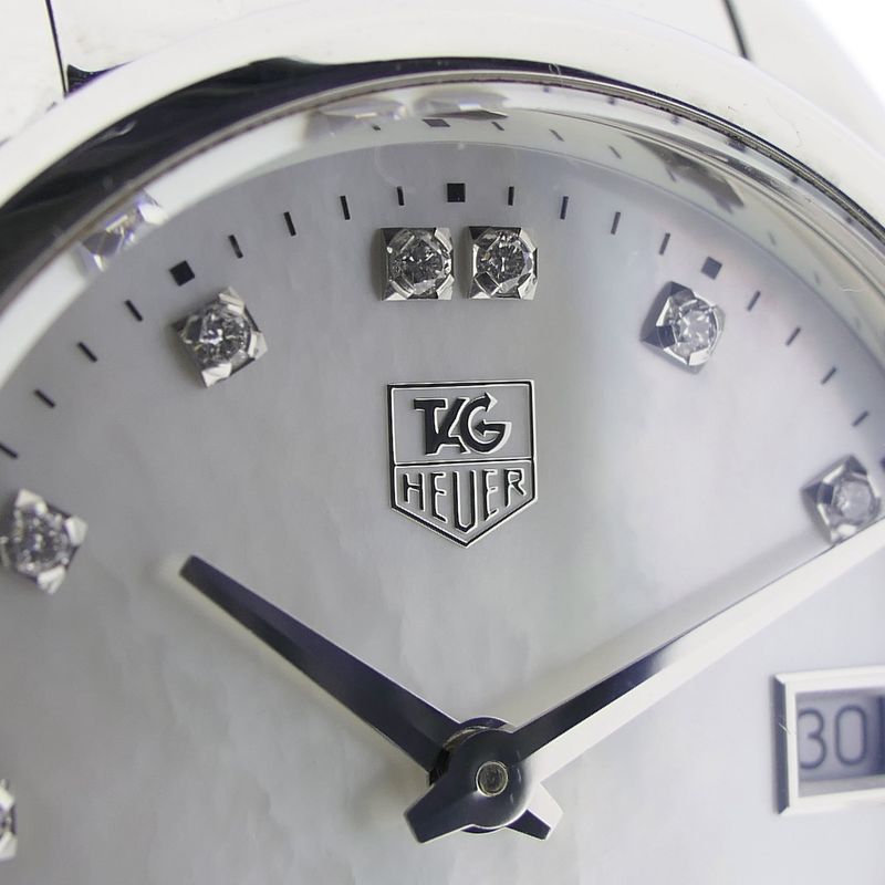 Image 4 of TAG Heuer Carrera 'Mother of Pearl' women's watch with diamonds