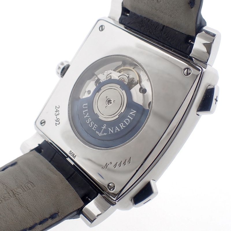 Image 5 of Ulysse Nardin Quadrato Dual Time; GMT Men's watch